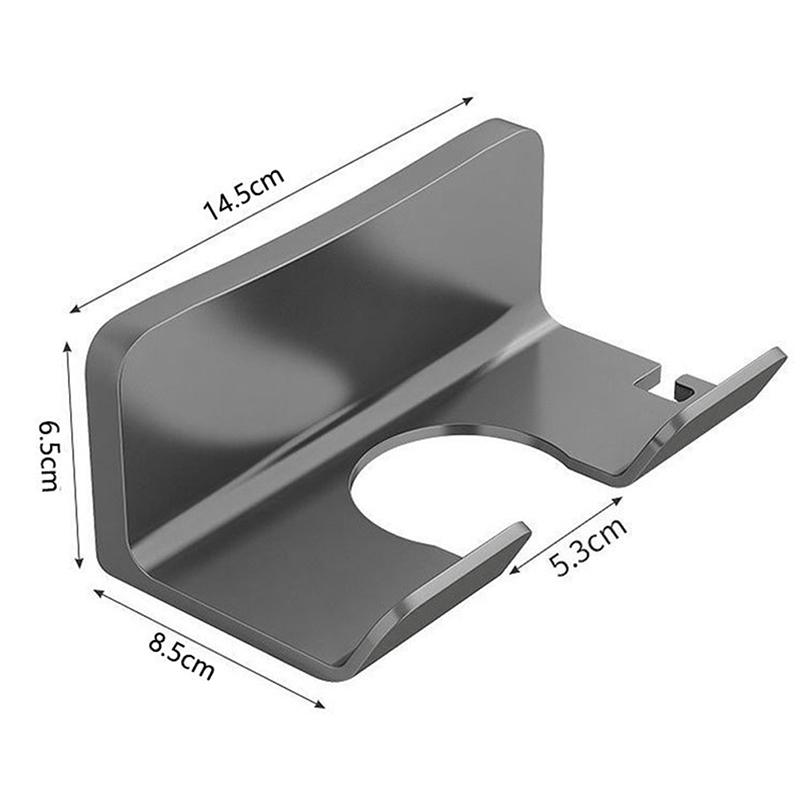 Punch-Free Bathroom Wall Mounted Hair Dryer Holder Storage Rack Organizer Shelf