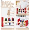 Montessori Wooden Hammer Toy Children Fine Motor Training Sensory Game Color Cognition Set Educational Toy For Autistic Children