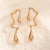 Chic Irregular Water Drop Stud Earrings: Unique Design for Women’s Fashion