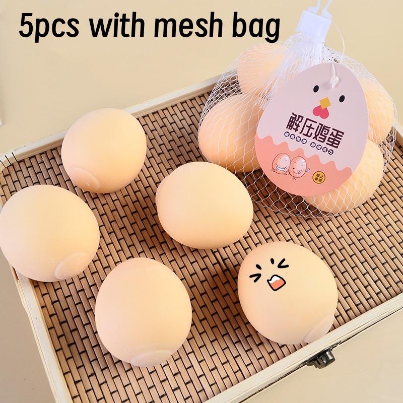 Stress Relief Squeezing Eggs for Kids Anti-Stress Balls Alleviate Tension Anxiety and Improve Focus ADHD Sensory Toys Gift