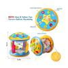 Non-Toxic Random 1Pc Kids Hand Drum Lighting Music Multi-Functional Music Projection Infant Toy Baby Ocean Rotation Soothing Pat Drum Toy
