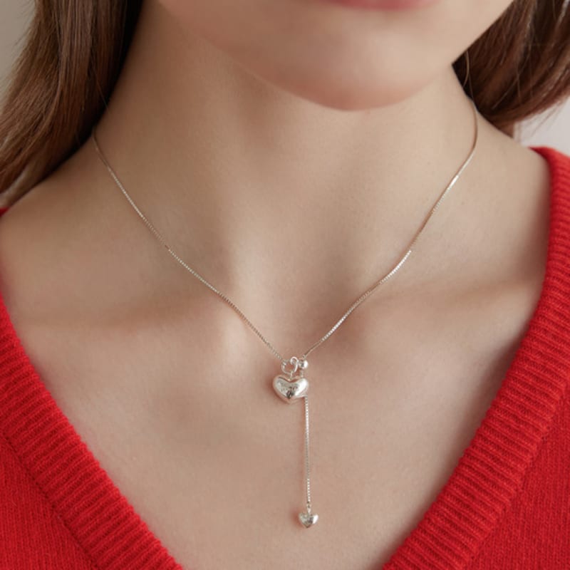 Tatiana (925 Silver) Heart Drop Necklace NZ2127