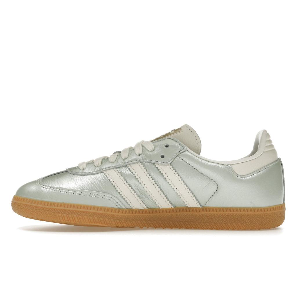 adidas Samba OG Linen Green Metallic Women Sneakers Off-White Cyber-Metallic IG1965