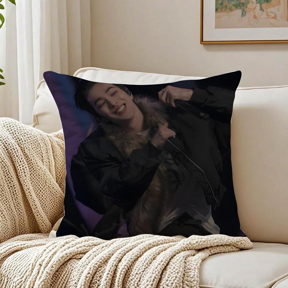 Person KPop CCORTIS KKEONHO Cushion Cover Pillowcase Antidustmite living Room Sofa Decor Cushion Room