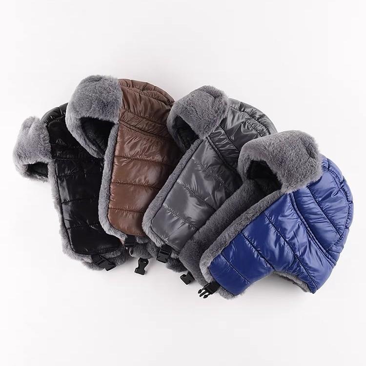 New Product Thickened and Velvet Warm Hat for Men In Autumn and Winter, Outdoor Riding Northeast Windproof Ear Protection Lei Feng Hat