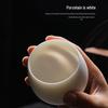 Tuopai Unglazed Matte Mutton-Fat Jade Porcelain Master Tea Cup