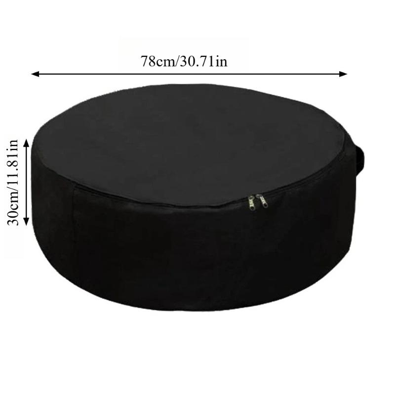 Tire Cover Portable Winter Car Van Spare Tyre Cover 600D Oxford with PVC Coating Wheel Bag Storage Saver for Any Wheel