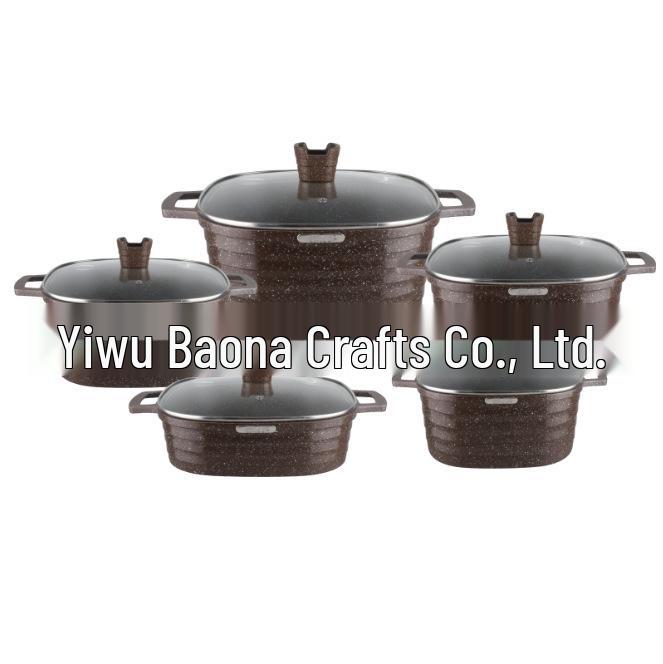Cross-border E-commerce 10-Piece Non-stick Aluminum Square