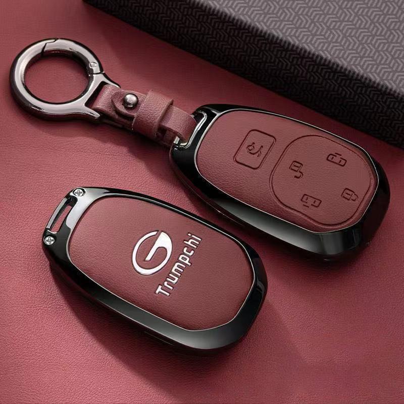Car Key Case For Gac Trumpchi E8    Phev Mpv Keychain Remote Protection Cover Shell Housing Holder Fob Accessories