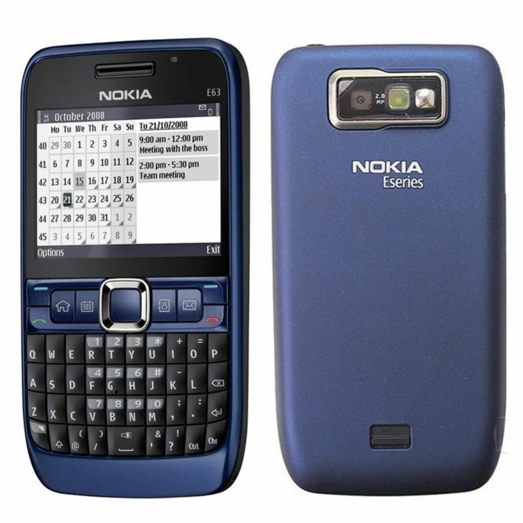 Refurbished Nokia E63 Unlocked QWERTY 3G WIFI Bluetooth FM Radio Original Mobile Phones