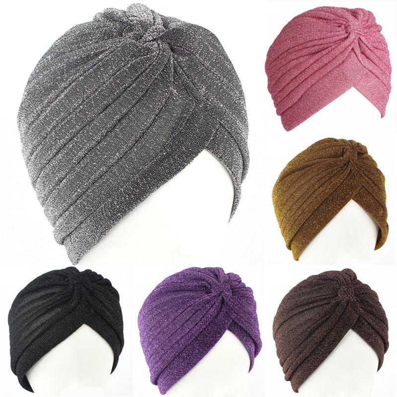 Männer Frauen Dehnbar Weich Indischer Stil Turban Hut Kopftuch Band Mütze