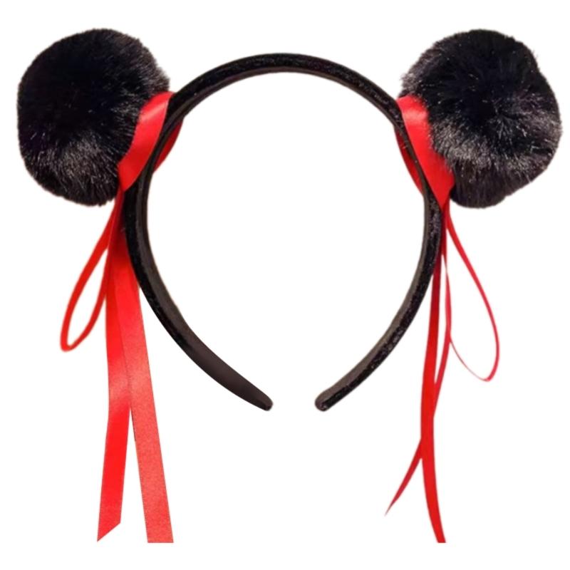 

Fashion Round Balls Headband For Children Cosplay Hairband Party Headwear For Everyday Wear And Special Occasion чёрный