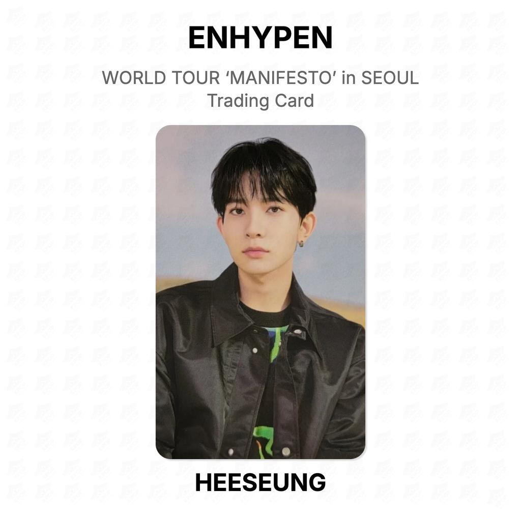 ENHYPEN WORLD TOUR ‘MANIFESTO’ in SEOUL Trading Card Official Photocard