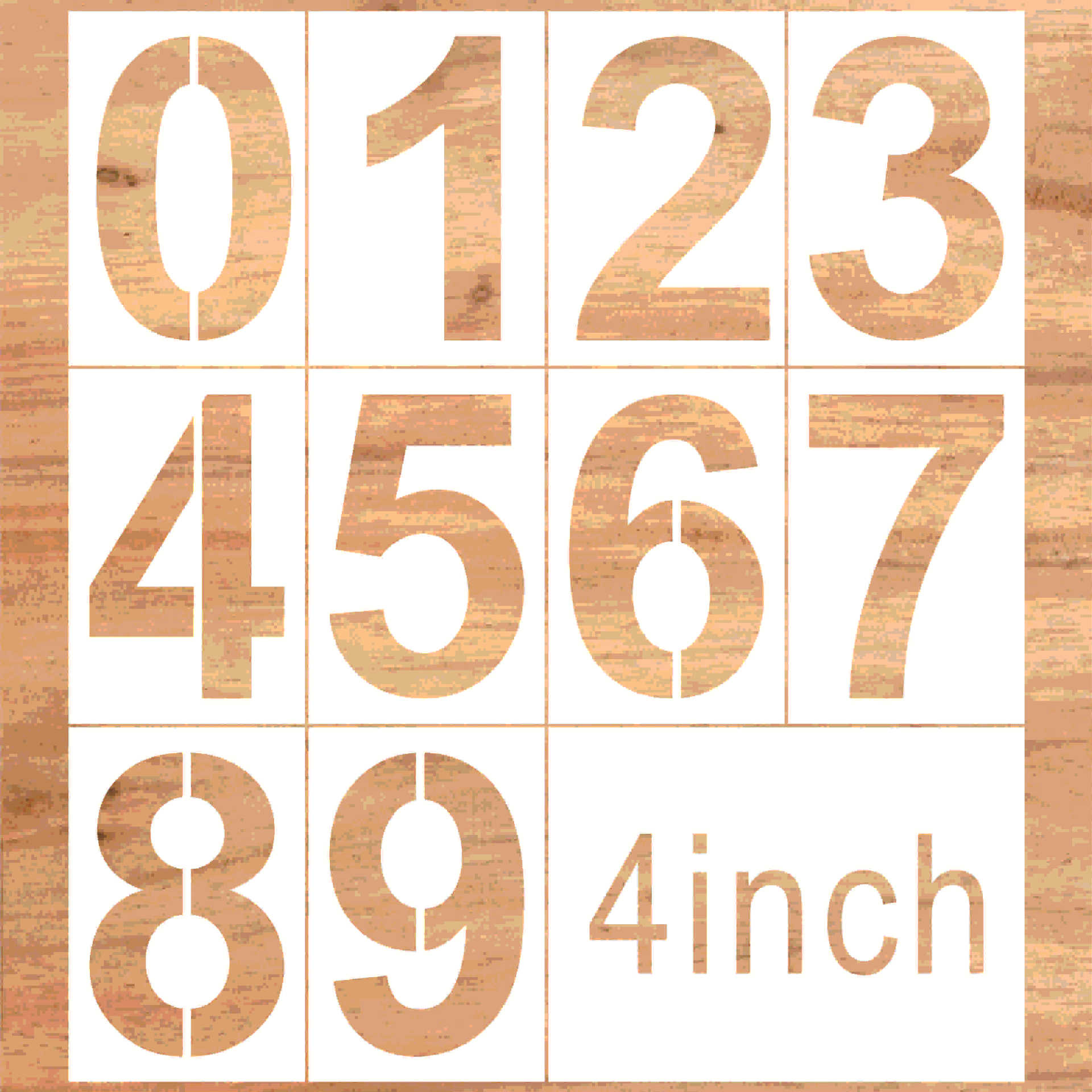 

4/8/12 дюймов/цифры 0-9/полый шаблон, шаблон для аэрографии, шаблон для нумерованной живописи, украшение торта, аэрография торта