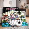 1pc Powerpuff Girls Cozy Print Blanket Lightweight Warm Flannel Throw Blanket For Sofa, Bed, Living Room