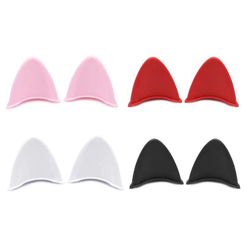 SEAMETAL 2Pc Motorcycle Helmet Cat Ears Cute Decoration Style Helmet Universal Accessories