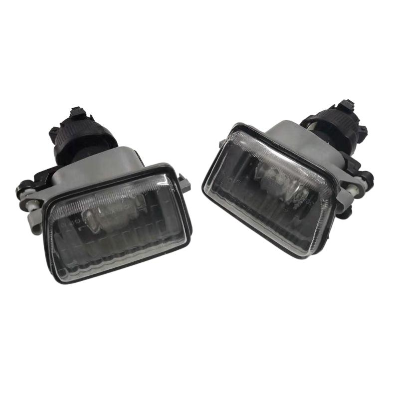 One Set Front Fog Light Clear Glass Lens With Metal Bracket For VW Golf Jetta MK2 Big Bumper