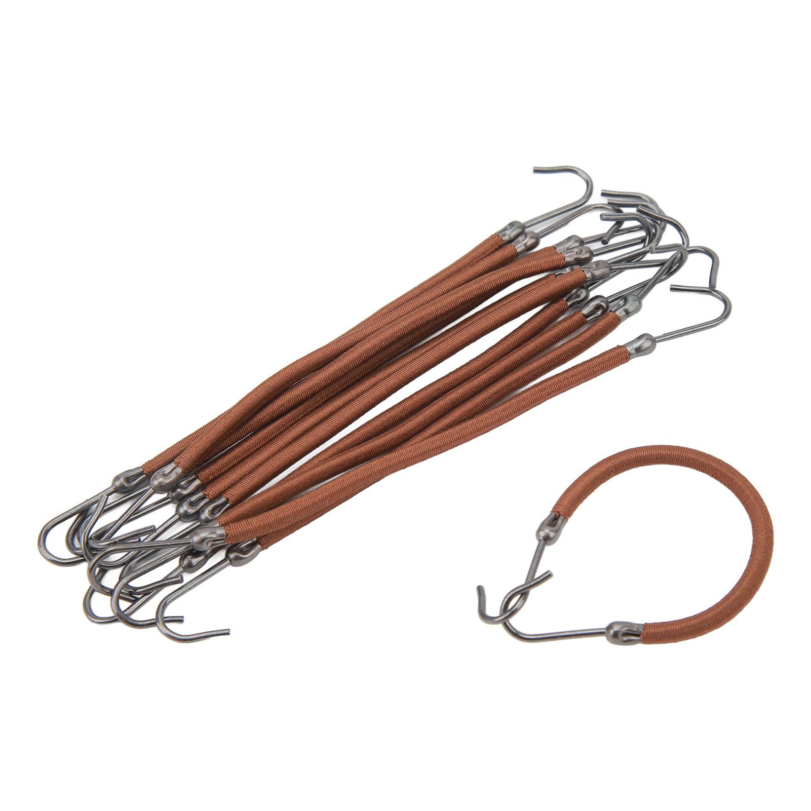 

10 шт., держатель для хвоста, крючок для женщин и девочек, гибкая эластичная лента для волос, крючок, инструмент для укладки для офиса, Datin Brown