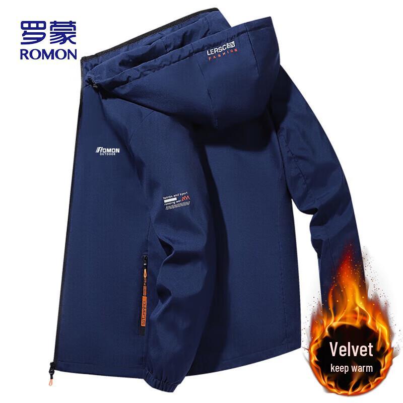 ROMON Men's Hooded Casual Jacket MK53