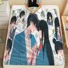 1PC Kimi Ni Todoke Print Flannel Blanket, High Quality All Seasons, Home Decor, Warmth and Comfort, Perfect for Christmas Gifts