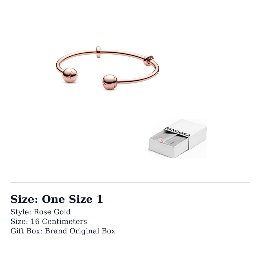 Pandora Bangles Women`s Rose Gold 586477