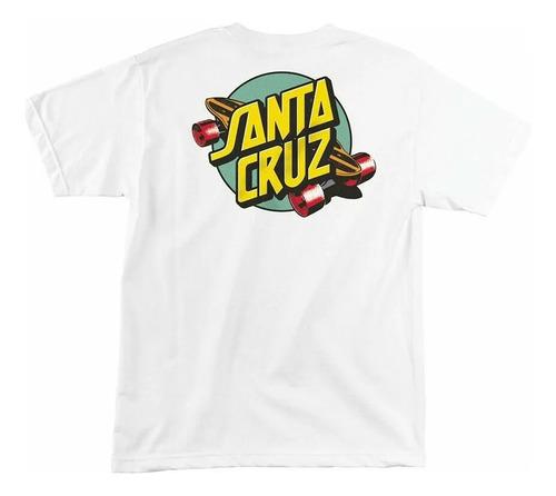 Unisex Shirt Cotton Oversize Large Size New Camiseta Branca De Skate Santa Cruz Summer 76 Dot