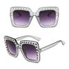 Retro V400 Crystal Sun Glasses Eyewear Square Sunglasses Oversized Sunglasses