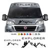 Autoaufkleber Berge Wohnmobil Grafiken Vinyl-Abziehbilder für Fiat Ducato Peugeot Boxer Citroen Jumper Camper Van Tuning Zubehör