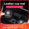 Für VW 2 Stück Auto Anti-Rutsch-Getränkehalter-Pad Auto Gummi-Matte Zubehör für VW Volkswagen Golf Polo Passat Tiguan Touran Jetta Auto-S
