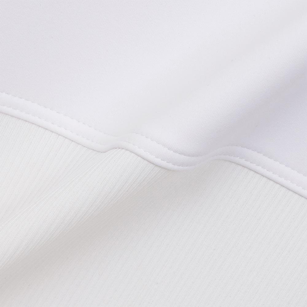 MALBON GOLF Colored Neck Round T-Shirt White (Woman)