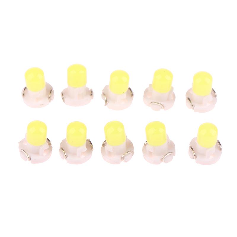 10Pcs T3 Dash Indicator Light Panel Bulb Cob 1Smd Wedge Led Instrument Lamp
