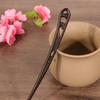 Retro Black Wood Bridal Hair Stick Handmade Fashion Simple Hair Pin for Women Wedding Anniversary Celebration