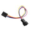 2Pcs 5Pin To 4Pin Standard PC Fan Adapter Cable Line For Dell
