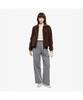 LACOSTE Women'S Semi-Wide Flannel Tuck Pants Hf710E-55N Cca