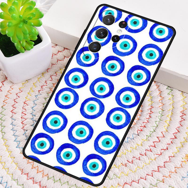 Blue Evil Eye Phone Case for Samsung Galaxy Note 10 Pro S26 Ultra S23 S24 FE S25 S21 S22 PLUS Shockproof Cove