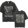 Limted Basgiath War College Washed Tshirts Fourth Wing Dragon Rider Men Women T Shirt Trendy Retro Loose Cotton Tees Streetwear