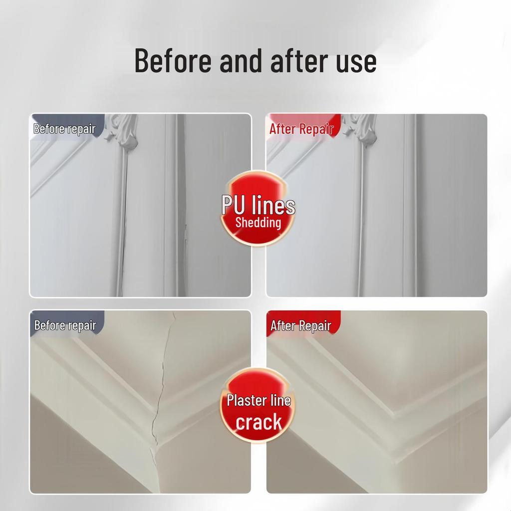 Crack Repair Paste for Plasterboard Ceilings & Walls - Filler & Peeling Repair Agent