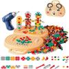 DIY Kinder Werkzeug Reparaturset Puzzle Spielzeug Pädagogisches Bau Spielzeug für Jungen Mädchen Elektrische Bohrmaschine Schraubwerkzeug Set Rollenspiel Spielzeug