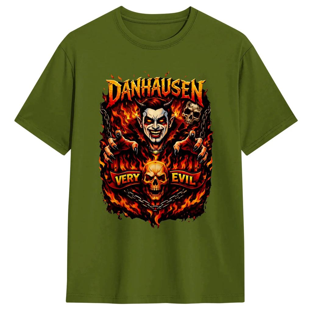 Danhausen Wrestling Very Evil T Shirt Beach  Hip Hop T-Shirts Men Cotton O Neck Oversize Top Tees Short Sleeve Y2K Casual Tshirt