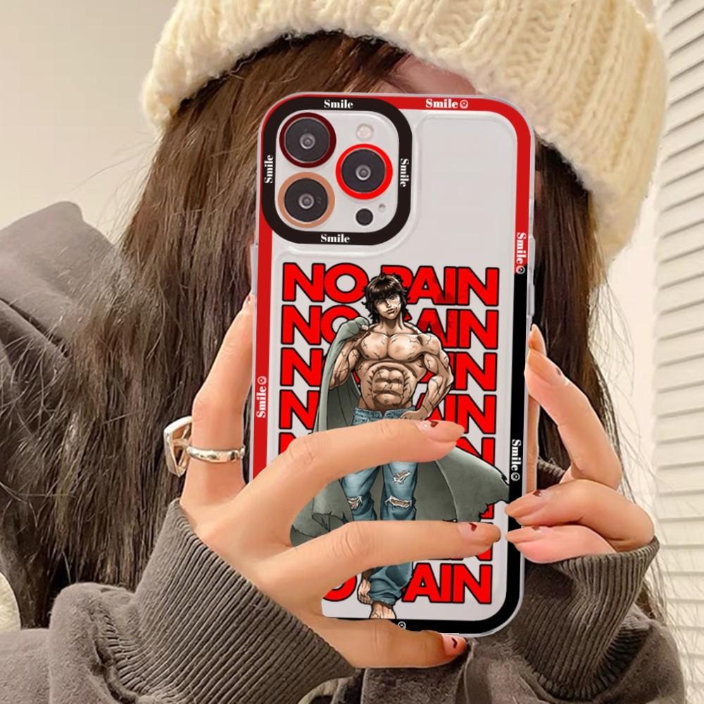 Japan Anime Baki Phone Case For iPhone 15 14 13 12 11 Pro Max XS X XR Mini Protective Cover