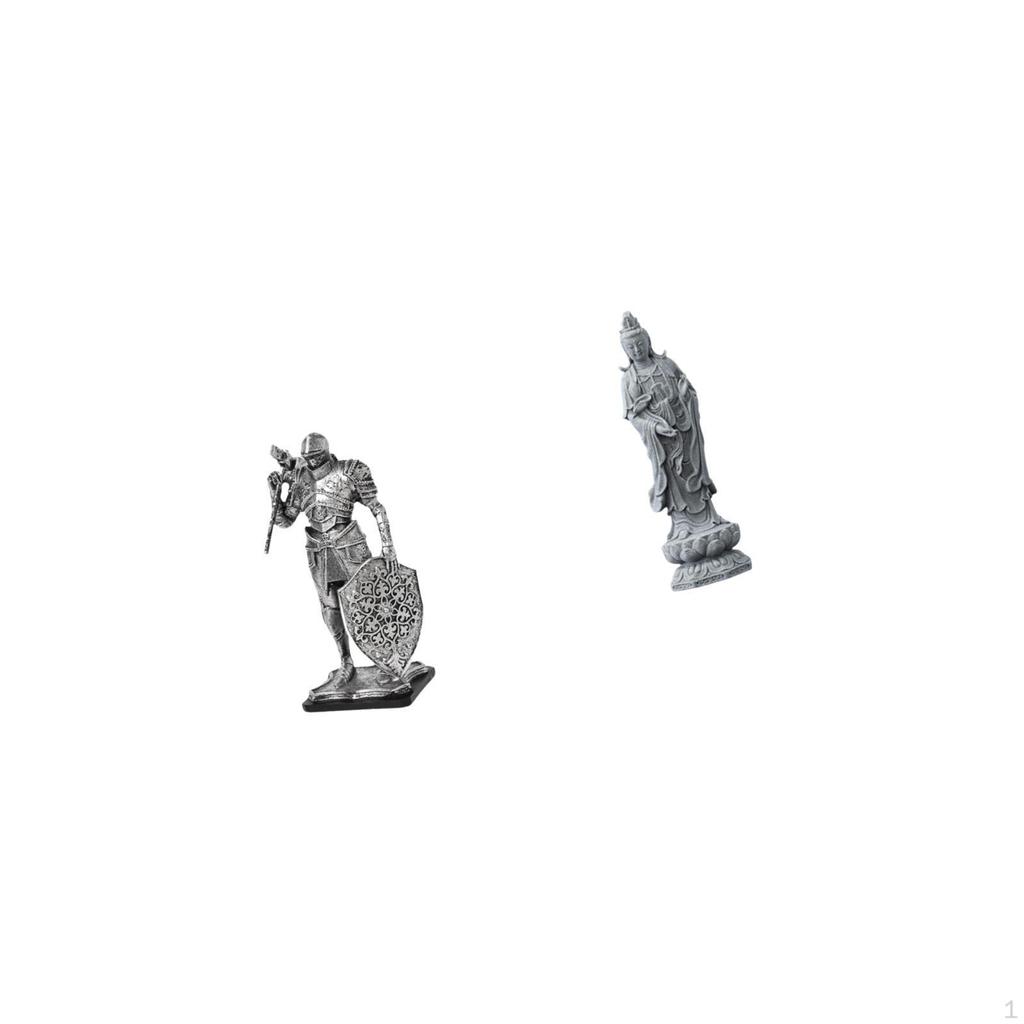 Nordic Abstract Knight Figurine Resin Art Sculpture for Desk Cabinet Office Table Centerpiece