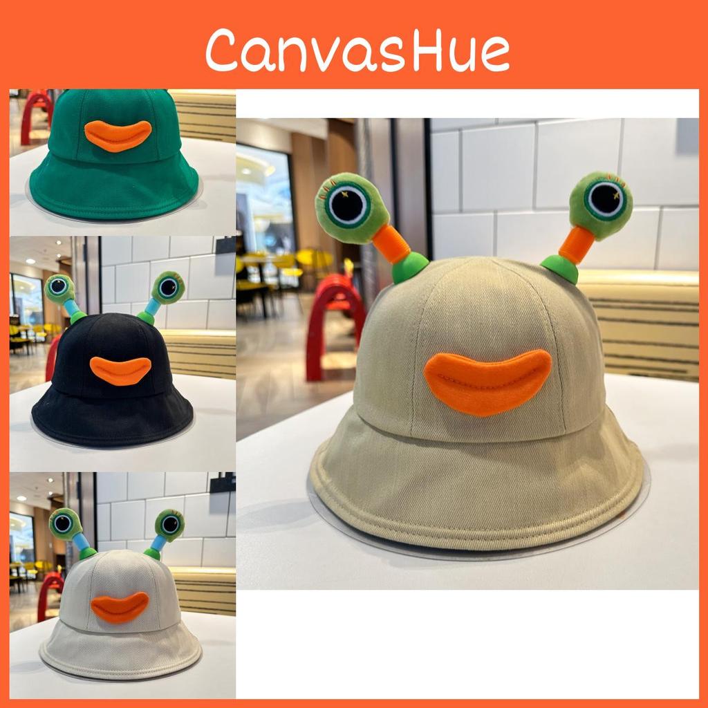 Cute Frog Eyes Glow Fisherman Hat Girls Spring Summer Sunshade Sunscreen Bucket Hat Lovely