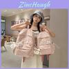 Fashion Leopard Print Student Backpack With Plush Pendant For Teen Girls And Boys