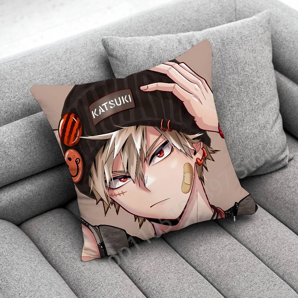 Ochaco Uraraka Katsuki Bakugo Izuku Midoriya A-Academia Throw Pillow Case For 40X40Cm 45X45Cm Square Office Pillowship Cover