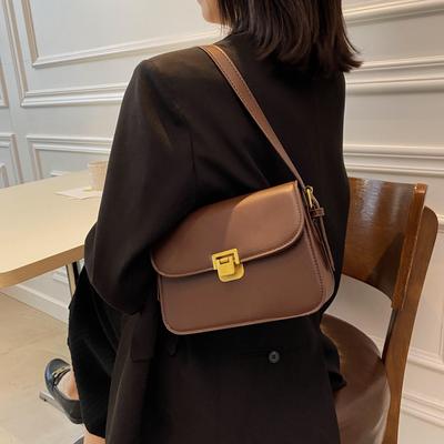 Retro kabelky přes rameno pro ženy Nová designová taška Luxusní taška přes tělo Dual straps Messenger Bag Kvalitní mini aktovka