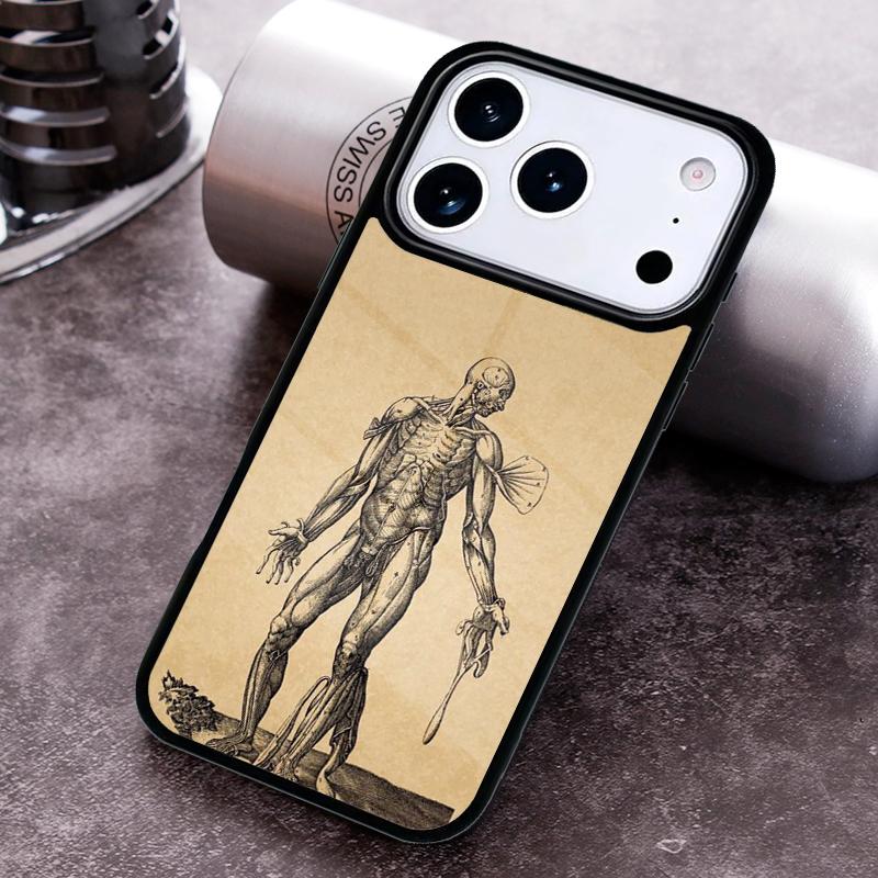 Medical Human Anatomy Phone Case for iPhone 17 16 15 Pro Max Air 14 13 12 11 Plus Shockproof Capa Cover