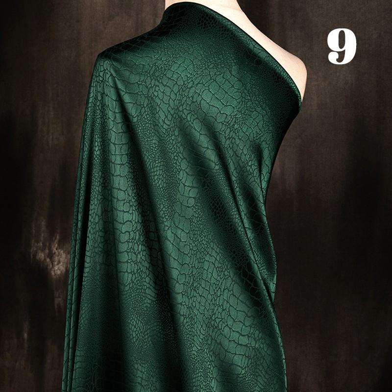 50X150Cm Jacquard Fabric Crocodile Embossed Pattern for Cheongsam Hanfu Diy Dress Sewing Clothing Material