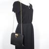 Salvatore Ferragamo ChainShoulder Shoulder Bag P21-0587 Gancini 2-way Clutch Black Calfskin Women Used