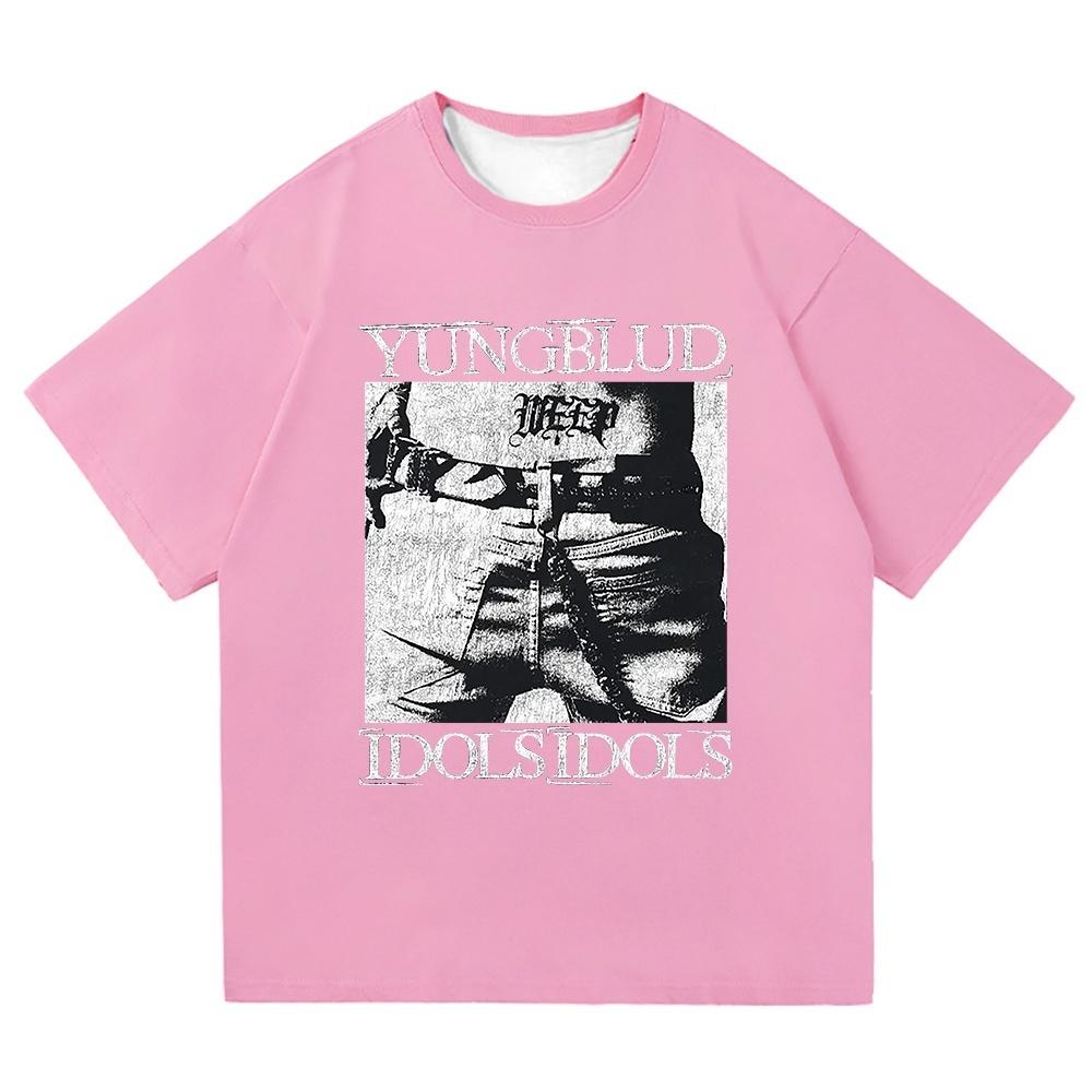 Yungblud Idols World Tour 2025 T Shirt New Fashion Men/Women Hip Hop Aesthetic Wings PUNK T-shirt Cool Tees Shirts