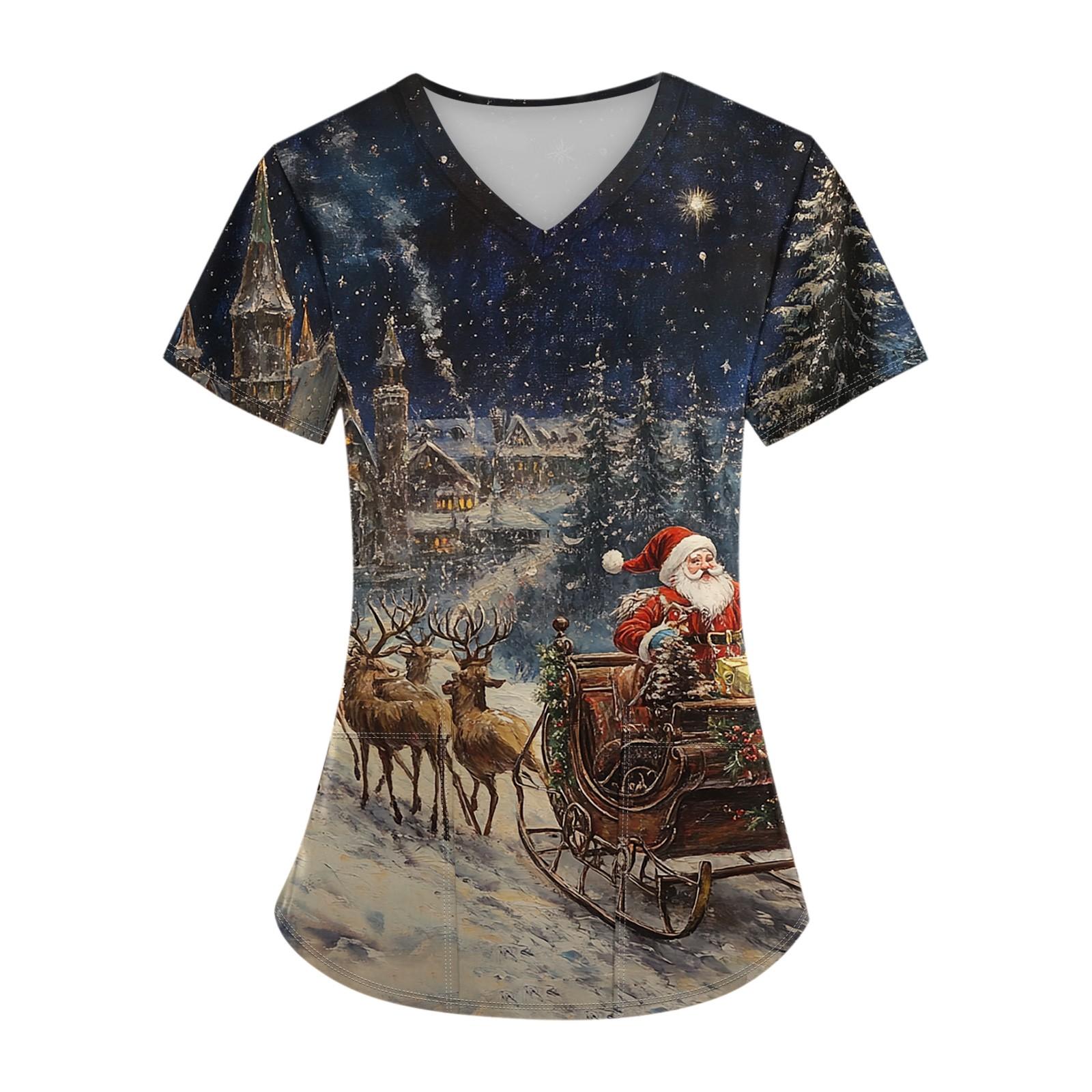 

Женский топ с карманом и коротким рукавом с крестом и V-образным вырезом XXXXXL